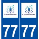 77 Coulommiers logo autocollant plaque stickers ville
