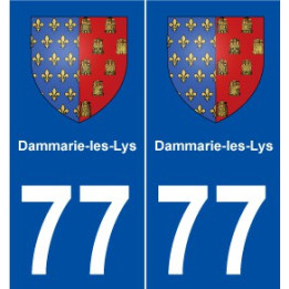 77 Dammarie-les-Lys blason autocollant plaque stickers ville
