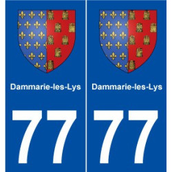77 Dammarie-les-Lys blason autocollant plaque stickers ville
