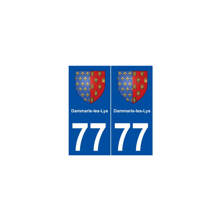 77 Dammarie-les-Lys blason autocollant plaque stickers ville