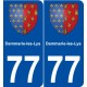77 Dammarie-les-Lys blason autocollant plaque stickers ville