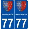 77 Dammarie-les-Lys blason autocollant plaque stickers ville