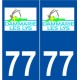 77 Dammarie-les-Lys logo autocollant plaque stickers ville