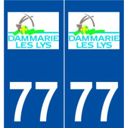 77 Dammarie-les-Lys logo autocollant plaque stickers ville