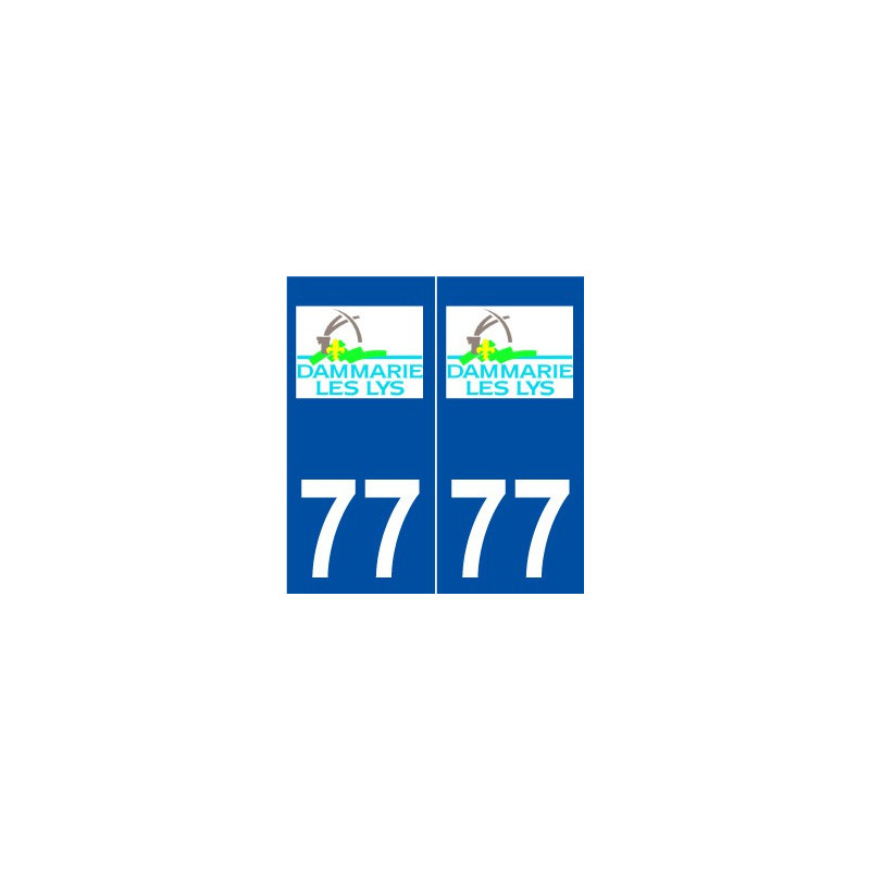 77 Dammarie-les-Lys logo autocollant plaque stickers ville