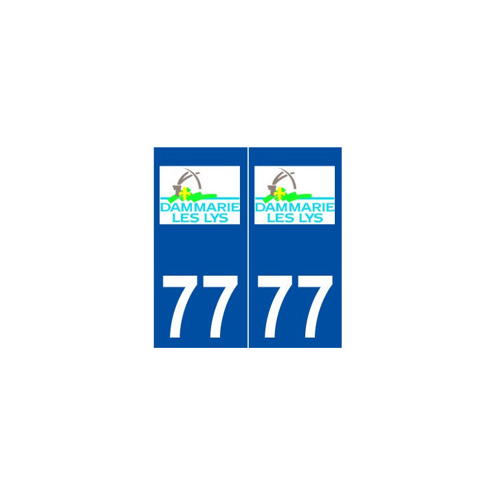 77 Dammarie-les-Lys logo autocollant plaque stickers ville