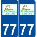 77 Dammarie-les-Lys logo autocollant plaque stickers ville
