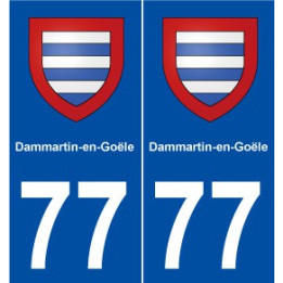 77 Dammartin-en-Goële blason autocollant plaque stickers ville