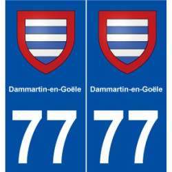 77 Dammartin-en-Goële blason autocollant plaque stickers ville