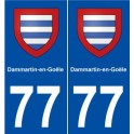 77 Dammartin-en-Goële blason autocollant plaque stickers ville