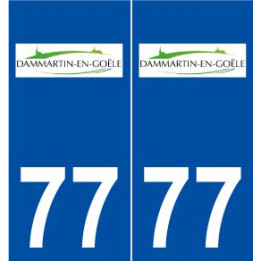 77 Dammartin-en-Goële logo autocollant plaque stickers ville
