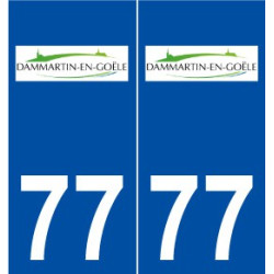 77 Dammartin-en-Goële logo autocollant plaque stickers ville
