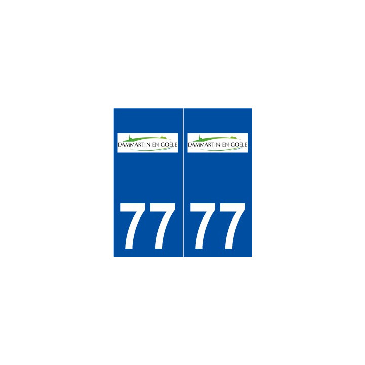 77 Dammartin-en-Goële logo autocollant plaque stickers ville