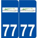 77 Dammartin-en-Goële logo autocollant plaque stickers ville