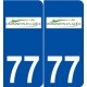 77 Dammartin-en-Goële logo autocollant plaque stickers ville
