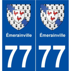 77 Émerainville blason autocollant plaque stickers ville