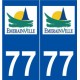 77 Émerainville logo autocollant plaque stickers ville