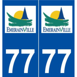 77 Émerainville logo autocollant plaque stickers ville
