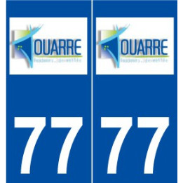 77 Jouarre logo autocollant plaque stickers ville