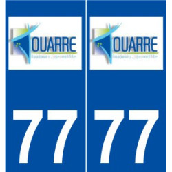 77 Jouarre logo autocollant plaque stickers ville