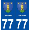 77 Jouarre blason autocollant plaque stickers ville