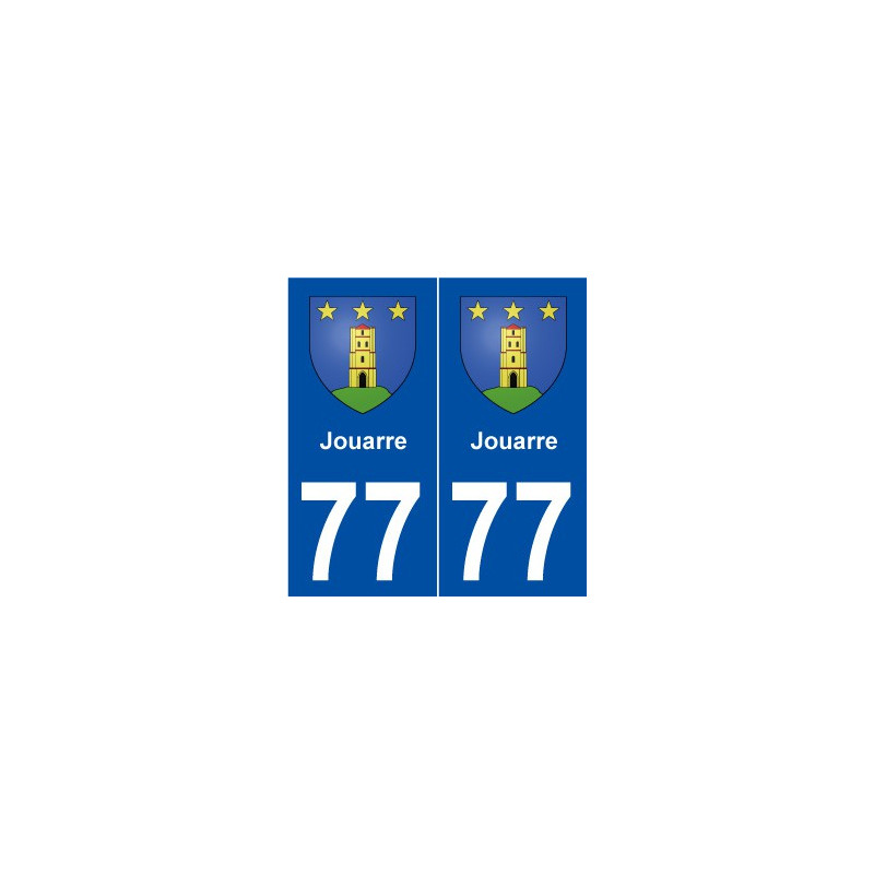 77 Jouarre blason autocollant plaque stickers ville