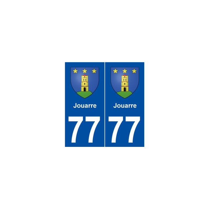 77 Jouarre blason autocollant plaque stickers ville