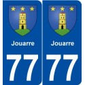 77 Jouarre blason autocollant plaque stickers ville