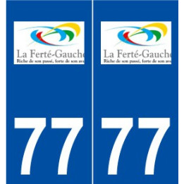 77 La Ferté-Gaucher logo autocollant plaque stickers ville