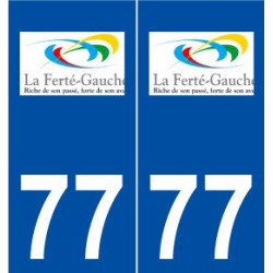 77 La Ferté-Gaucher logo autocollant plaque stickers ville