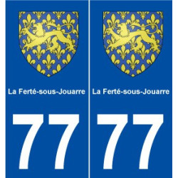 77 La Ferté-sous-Jouarreon blason autocollant plaque stickers ville