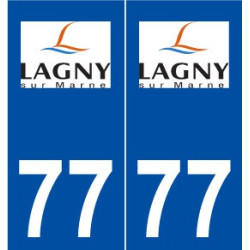 77 Lagny-sur-Marne logo autocollant plaque stickers ville