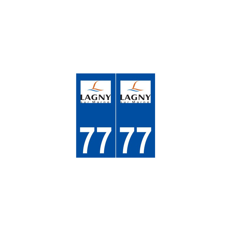 77 Lagny-sur-Marne logo autocollant plaque stickers ville