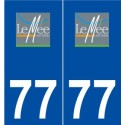 77 Le Mée-sur-Seine logo autocollant plaque stickers ville