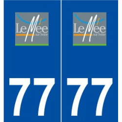 77 Le Mée-sur-Seine logo autocollant plaque stickers ville