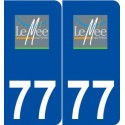 77 Le Mée-sur-Seine logo autocollant plaque stickers ville