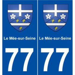 77 Le Mée-sur-Seine blason autocollant plaque stickers ville