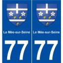 77 Le Mée-sur-Seine blason autocollant plaque stickers ville