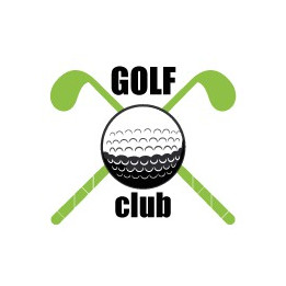Autocollant sticker club de golf adhésif