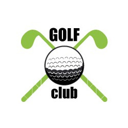Autocollant sticker club de golf adhésif