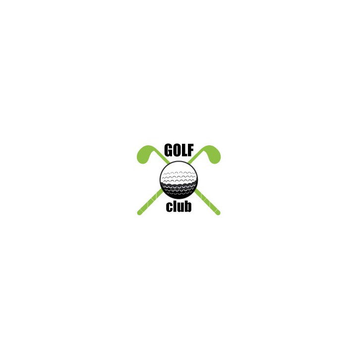 Autocollant sticker club de golf adhésif