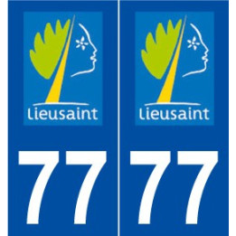 77 Lieusaint logo autocollant plaque stickers ville