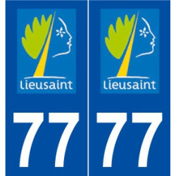 77 Lieusaint logo autocollant plaque stickers ville