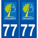77 Lieusaint logo autocollant plaque stickers ville