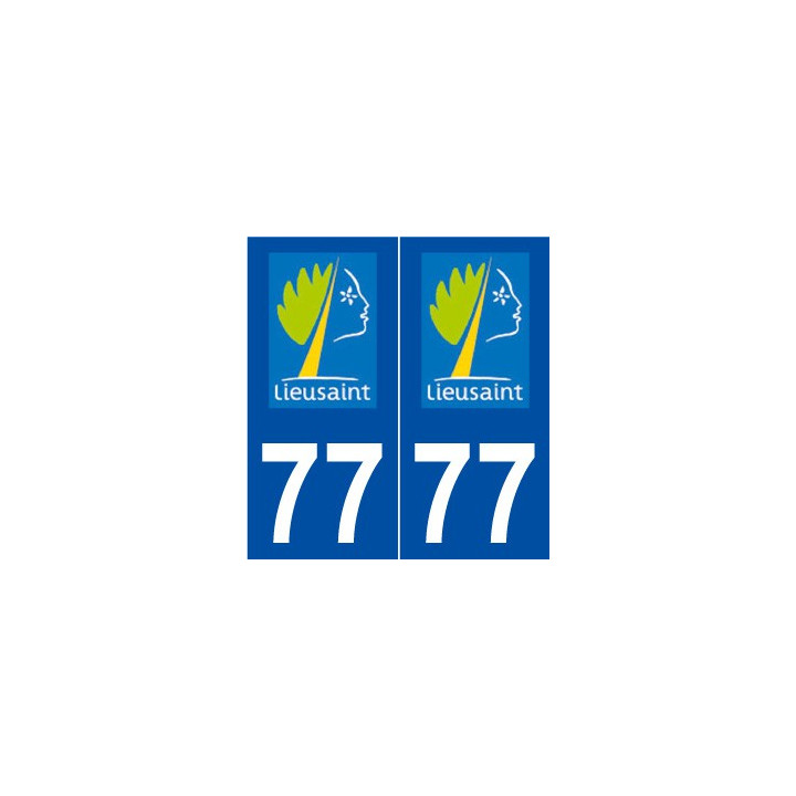 77 Lieusaint logo autocollant plaque stickers ville