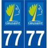 77 Lieusaint logo autocollant plaque stickers ville