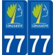 77 Lieusaint logo autocollant plaque stickers ville