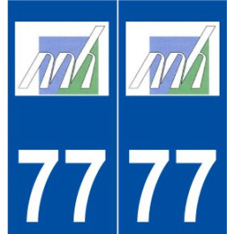 77 Magny-le-Hongre logo autocollant plaque stickers ville