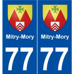 77 Mitry-Mory blason autocollant plaque stickers ville