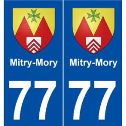 77 Mitry-Mory blason autocollant plaque stickers ville